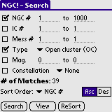 NGC! Search Display
